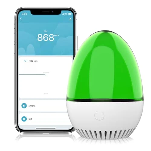Smart Air Quality Meter CO2 Detector with Temperature Humidity Monitor — Air Quality Monitor, FTVOGUE