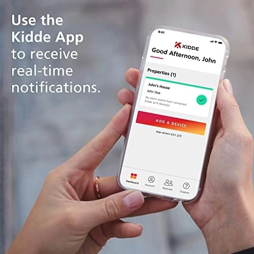 Smart Carbon Monoxide Detector & Indoor Air Quality Monitor + Leak & Freeze Sensor — Air Quality Monitor, Kidde