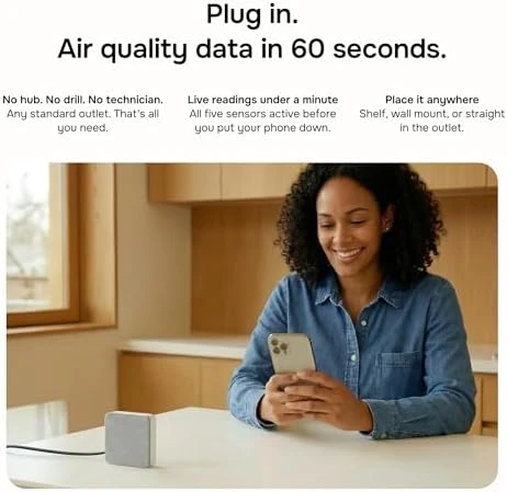 Smart Home Agent — 9-in-1 Smart Sensor, Noise & Motion Detector, Air Quality Monitor — Air Quality Monitor, Layla Eco Store