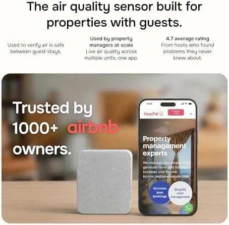 Smart Home Agent — 9-in-1 Smart Sensor, Noise & Motion Detector, Air Quality Monitor — Air Quality Monitor, Layla Eco Store