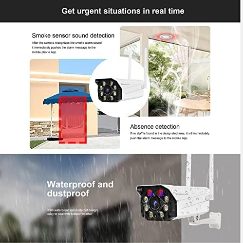 Smart Outdoor Bullet WiFi Camera — Security Camera, visiPower