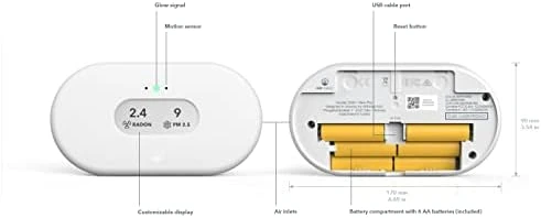 View Plus - Battery Powered Radon & Air Quality Monitor — Air Quality Monitor, Airthings