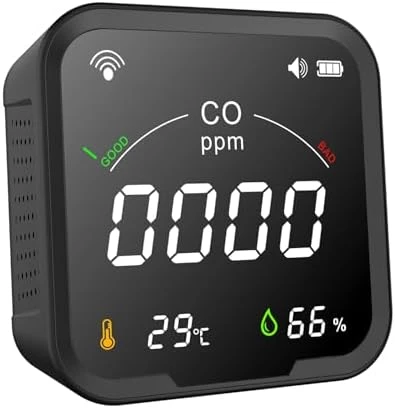 WiFi Carbon Monoxide Detector, 3-in-1 Air Quality Monitor — Air Quality Monitor, Protmex