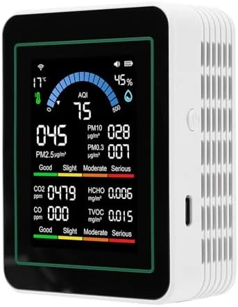 10-in-1 WiFi Air Quality Meter — Air Quality Monitor, Yobadam