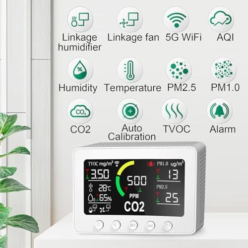 12 in 1 Air Quality Monitor for Home — Air Quality Monitor, AIRNERGY