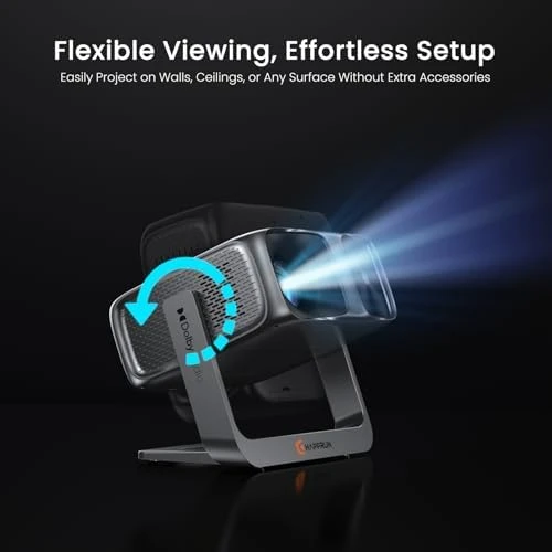2000 ANSI Outdoor Projector with Google TV — Smart Projector, HAPPRUN