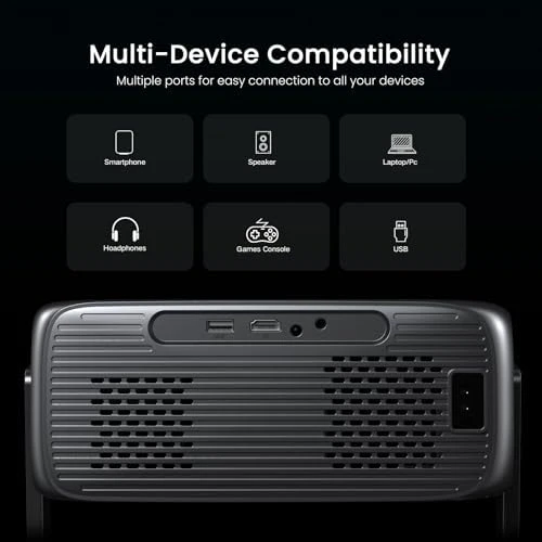 2000 ANSI Outdoor Projector with Google TV — Smart Projector, HAPPRUN