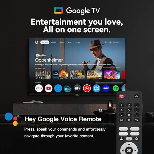 32-inch Smart TV Google TV HD 720p with HDR 10, Dolby Audio, Voice Remote — Smart TV, FPD