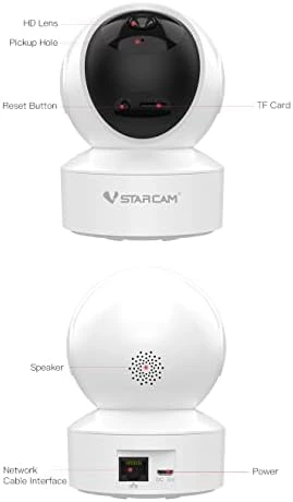 4MP Smart Indoor WiFi IP Camera Pan & Tilt — Security Camera, visiPower