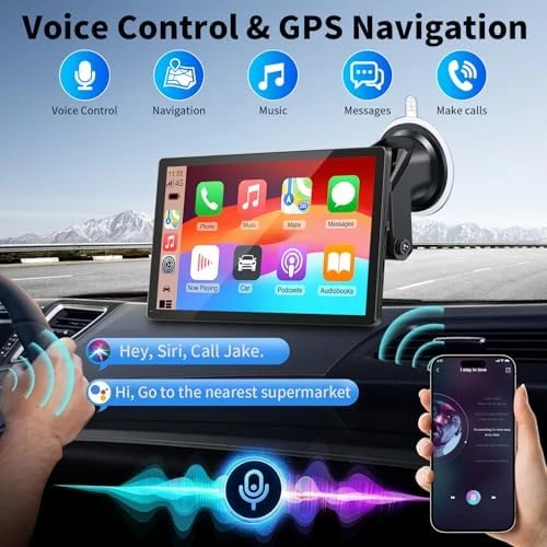 9'' Wireless CarPlay & Android Auto Screen — Car Infotainment System, GTVFS