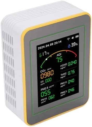 Air Quality Detector, 15 in 1 WiFi App Control — Air Quality Monitor, Eujgoov