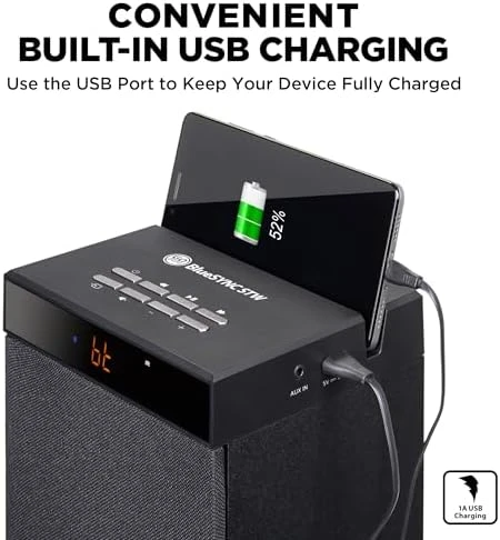 Bluetooth Tower Speaker with Subwoofer Built in — Desk Lamp, Visit the GOgroove Store