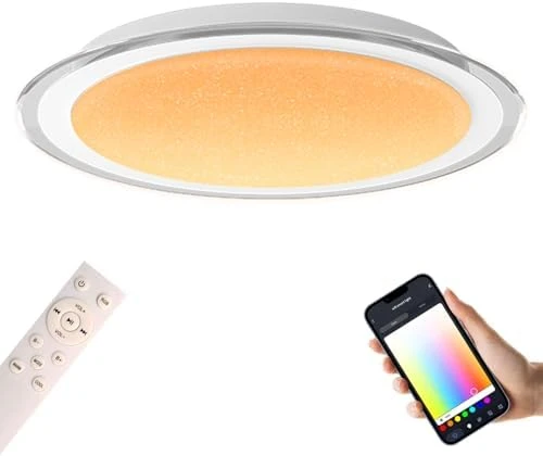 LED Ceiling Light with Bluetooth Speaker — Desk Lamp, Ghettalinn