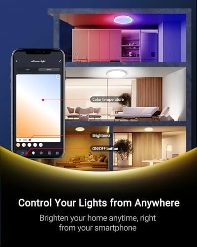 LED Ceiling Light with Bluetooth Speaker — Desk Lamp, Ghettalinn