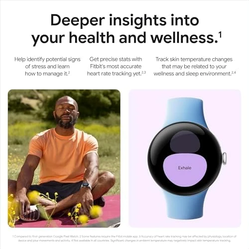 Pixel Watch 2 with Best of Fitbit and Google - Heart Rate Tracking, Stress Management, Safety Features - Android... — Smart Watch, Google
