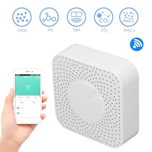Smart Air Quality Tester with WiFi — Air Quality Monitor, OPPWONG