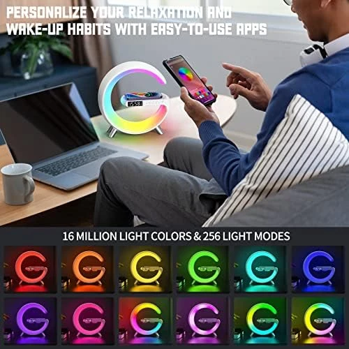 Smart LED Table Lamp with Wireless Charger — Desk Lamp, LeeNabao