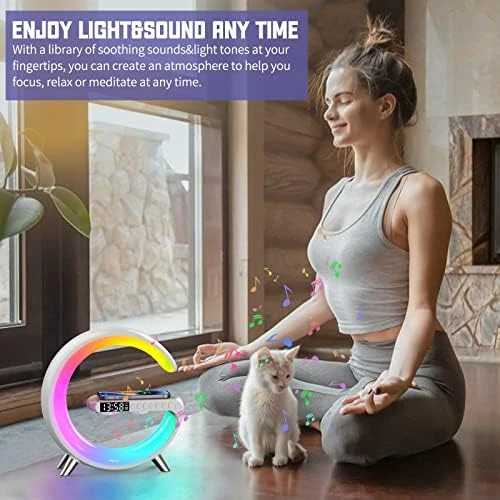 Smart LED Table Lamp with Wireless Charger — Desk Lamp, LeeNabao