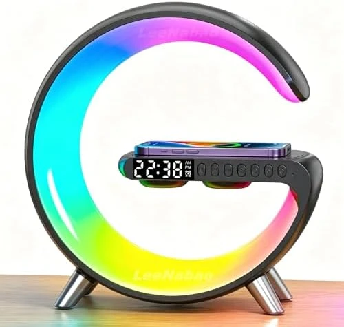 Smart LED Table Lamp with Wireless Charger — Desk Lamp, LeeNabao