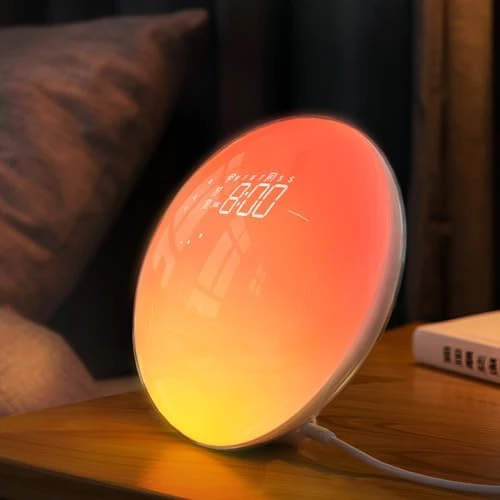 Smart Sunrise Alarm Clock with App Control & Bluetooth Speaker — Desk Lamp, Dekala