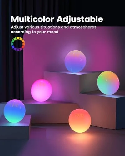 Smart Sunrise Alarm Clock with App Control & Bluetooth Speaker — Desk Lamp, Dekala