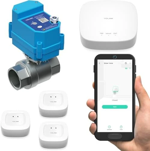 Smart Water Leak Protection System — Water Shut Off Valve, YoLink