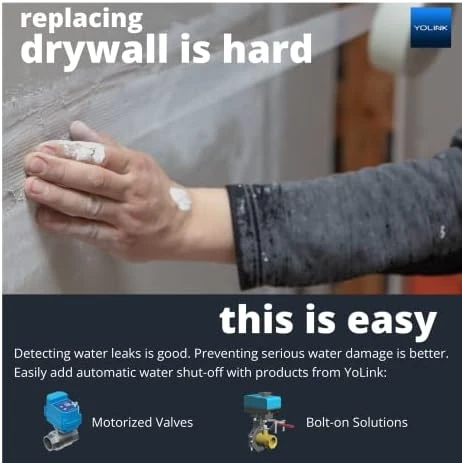Smart Water Leak Protection System — Water Shut Off Valve, YoLink
