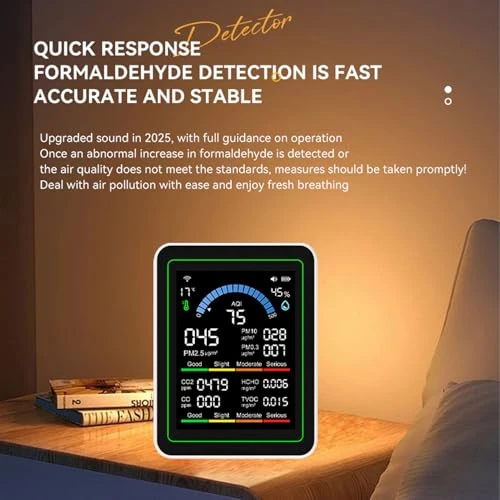 WiFi Air Quality Monitor 10 in 1 — Air Quality Monitor, Eujgoov