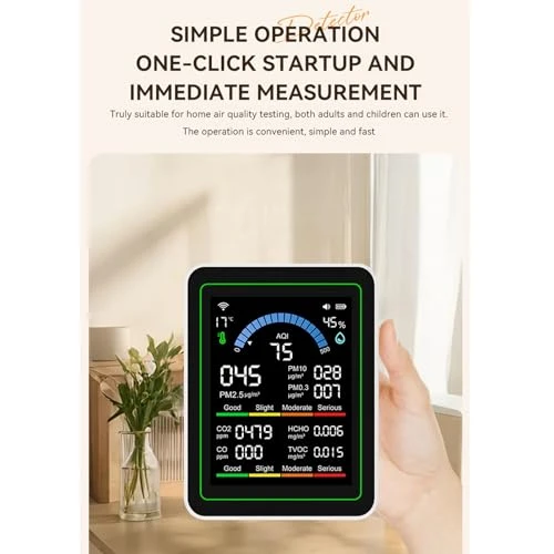 WiFi Air Quality Monitor 10 in 1 — Air Quality Monitor, Eujgoov