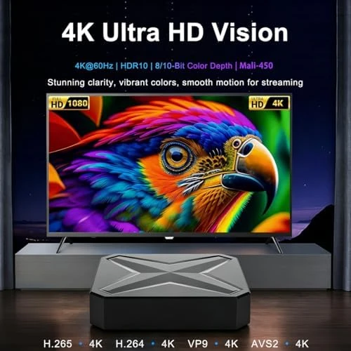 4K Ultra HD Smart TV Box with Voice Control — Smart TV, LEFFOT