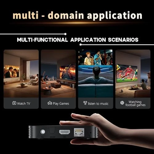 Android Box 14.0, 2GB RAM 16GB ROM, Quad-Core 64bit Cortex-A53 CPU, 10/100M Ethernet, 8K Support 2.4G/5.0GHz Dual WiFi... — Smart TV, ADDCOLOR