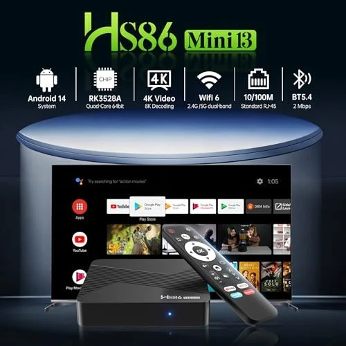 Android TV Box 4GB RAM 32GB ROM — Smart TV, IDEALROYAL