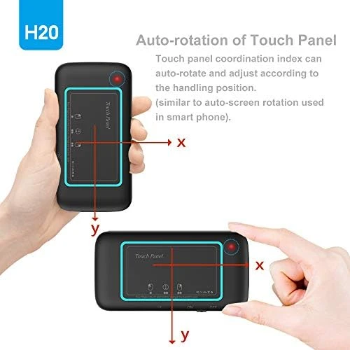 H20 Mini Wireless Keyboard with Touchpad — Bluetooth Keyboard, Dupad