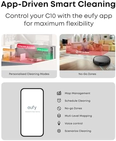 Like-New C10 Robot Vacuum Self Emptying — Robot Vacuum, eufy