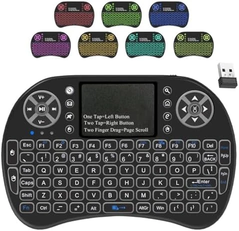 Mini Wireless Keyboard with Touchpad and Multimedia Keys — Bluetooth Keyboard, Sidiwen