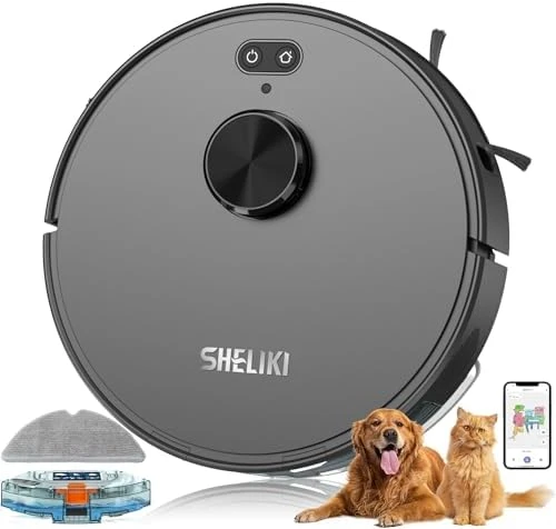 Robot Vacuum and Mop with LiDAR Navigation — Robot Vacuum, SHELIKI