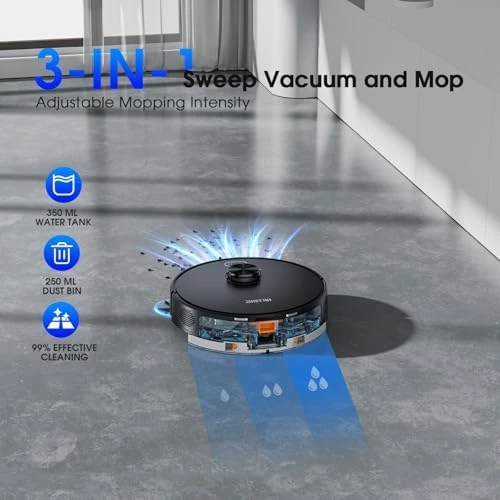 Robot Vacuum and Mop with LiDAR Navigation — Robot Vacuum, SHELIKI