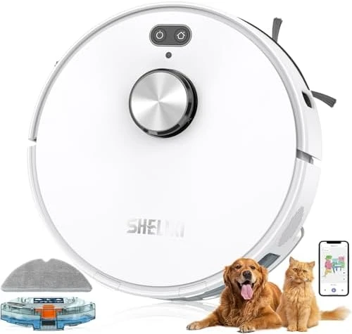 Robot Vacuum and Mop with LiDAR Navigation — Robot Vacuum, SHELIKI