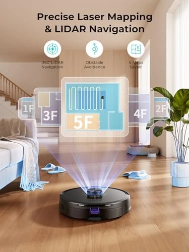 Robot Vacuum and Mop with Self-Emptying — Robot Vacuum, Airzeen