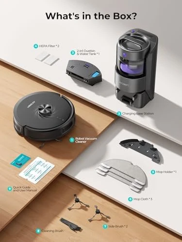 Robot Vacuum and Mop with Self-Emptying — Robot Vacuum, Airzeen