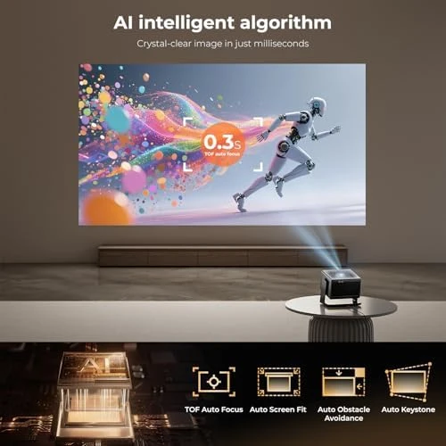 Smart 4K Projector with WiFi and Bluetooth — Smart Projector, ELEPHAS