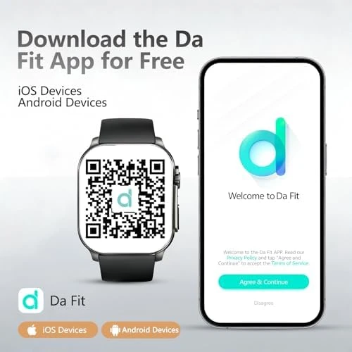 2.01" AMOLED Curved Touchscreen Fitness Watch — Smart Watch, Poounur