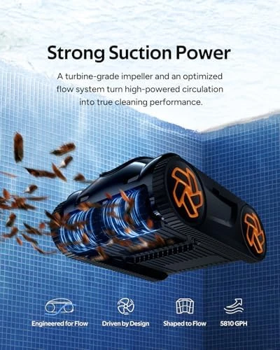 4-in-1 Robotic Pool Cleaner, 3.6H Cordless Pool Vacuum — Robot Vacuum, iGarden