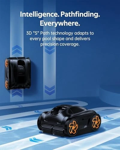 4-in-1 Robotic Pool Cleaner, 3.6H Cordless Pool Vacuum — Robot Vacuum, iGarden