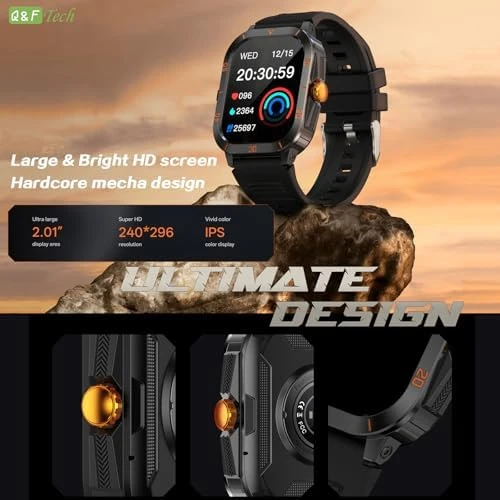 C50Pro Smart Sports Watch — Fitness Tracker, Q&F Tech