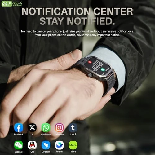 C50Pro Smart Sports Watch — Fitness Tracker, Q&F Tech