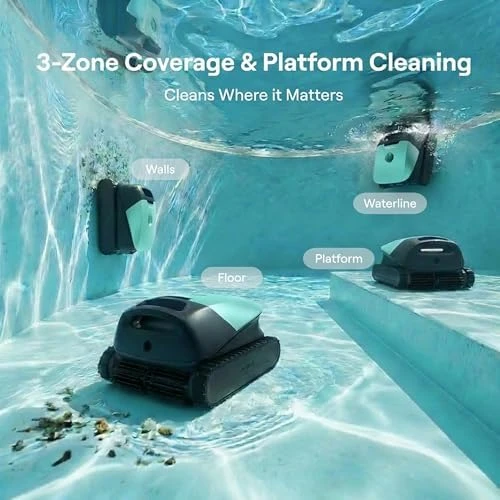 Cordless Pool Vacuum Robot for Inground & Above Ground Pools — Robot Vacuum, Beatbot