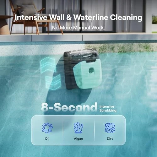 Cordless Pool Vacuum Robot for Inground & Above Ground Pools — Robot Vacuum, Beatbot