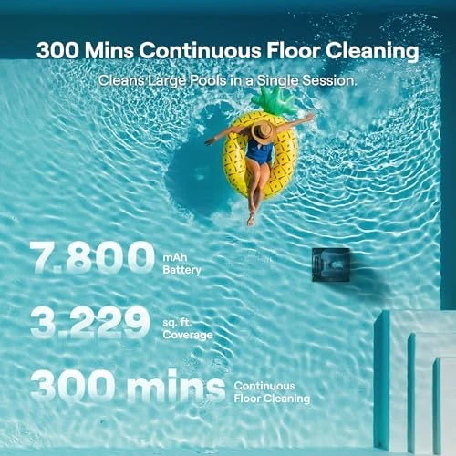 Cordless Pool Vacuum Robot with 6800 GPH Suction — Robot Vacuum, Beatbot