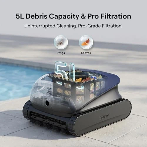 Cordless Pool Vacuum Robot with 6800 GPH Suction — Robot Vacuum, Beatbot